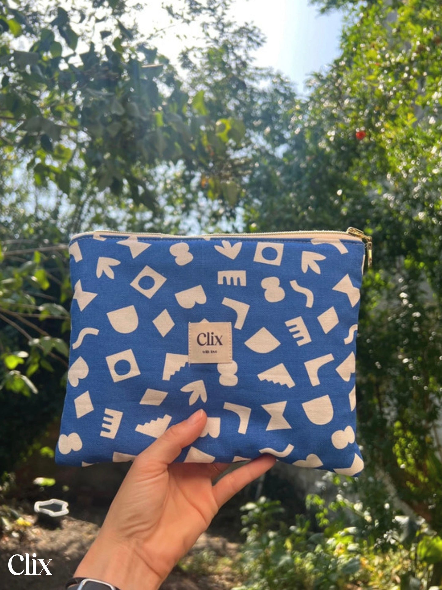 Clix - Trousse plate - géométrique