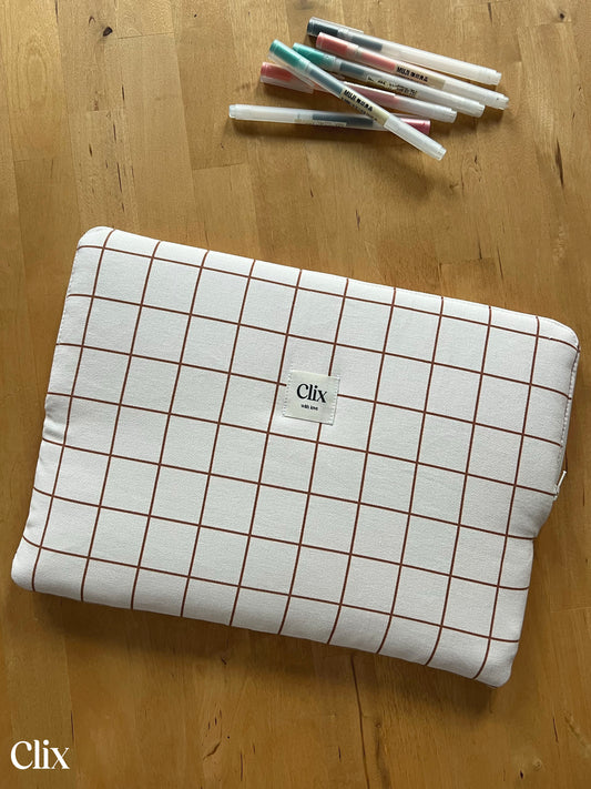 Clix - housse d’ordinateur - CARREAUX 02