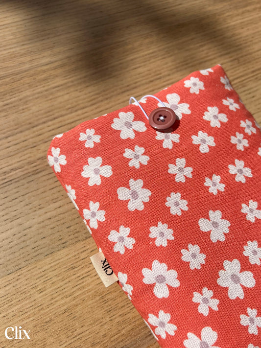 Clix - housse de livre - FLEURS BLANCHES 01