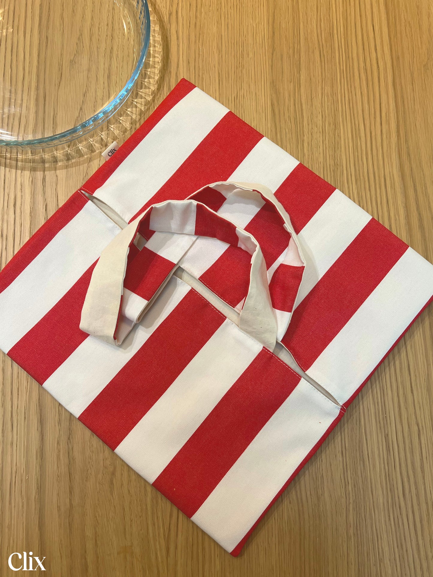 Sac à tarte - RAYURES ROUGE
