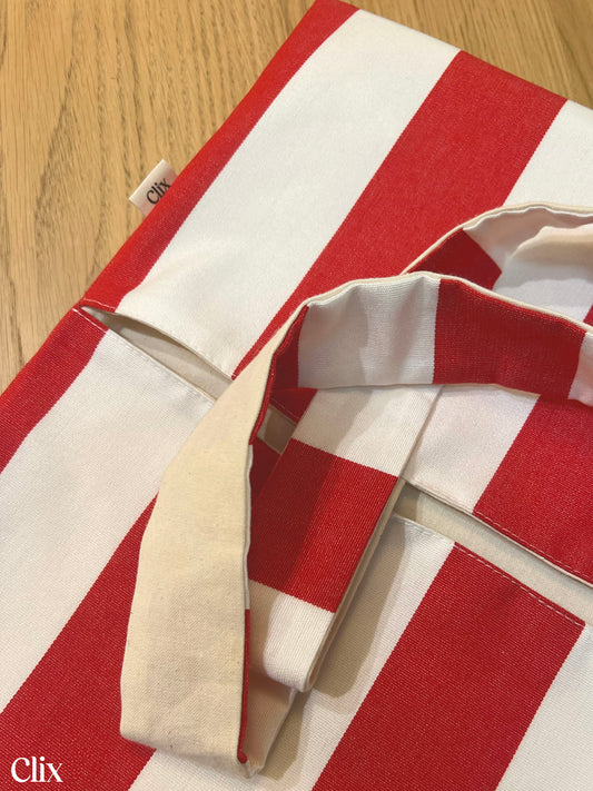 Sac à tarte - RAYURES ROUGE