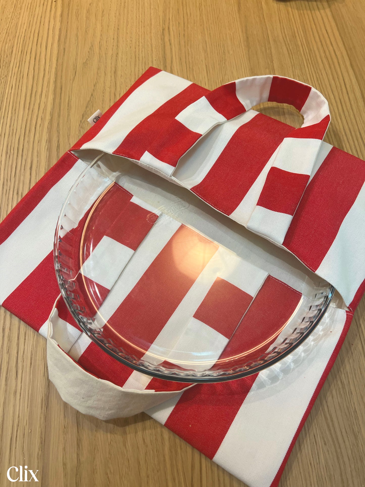 Sac à tarte - RAYURES ROUGE