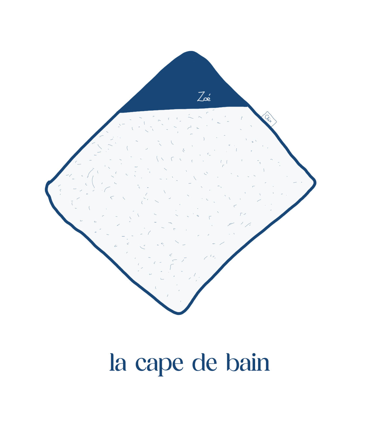 Cape de bain - A PERSONNALISER