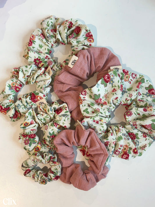 Chouchou - GAZE DE COTON VIEUX ROSE