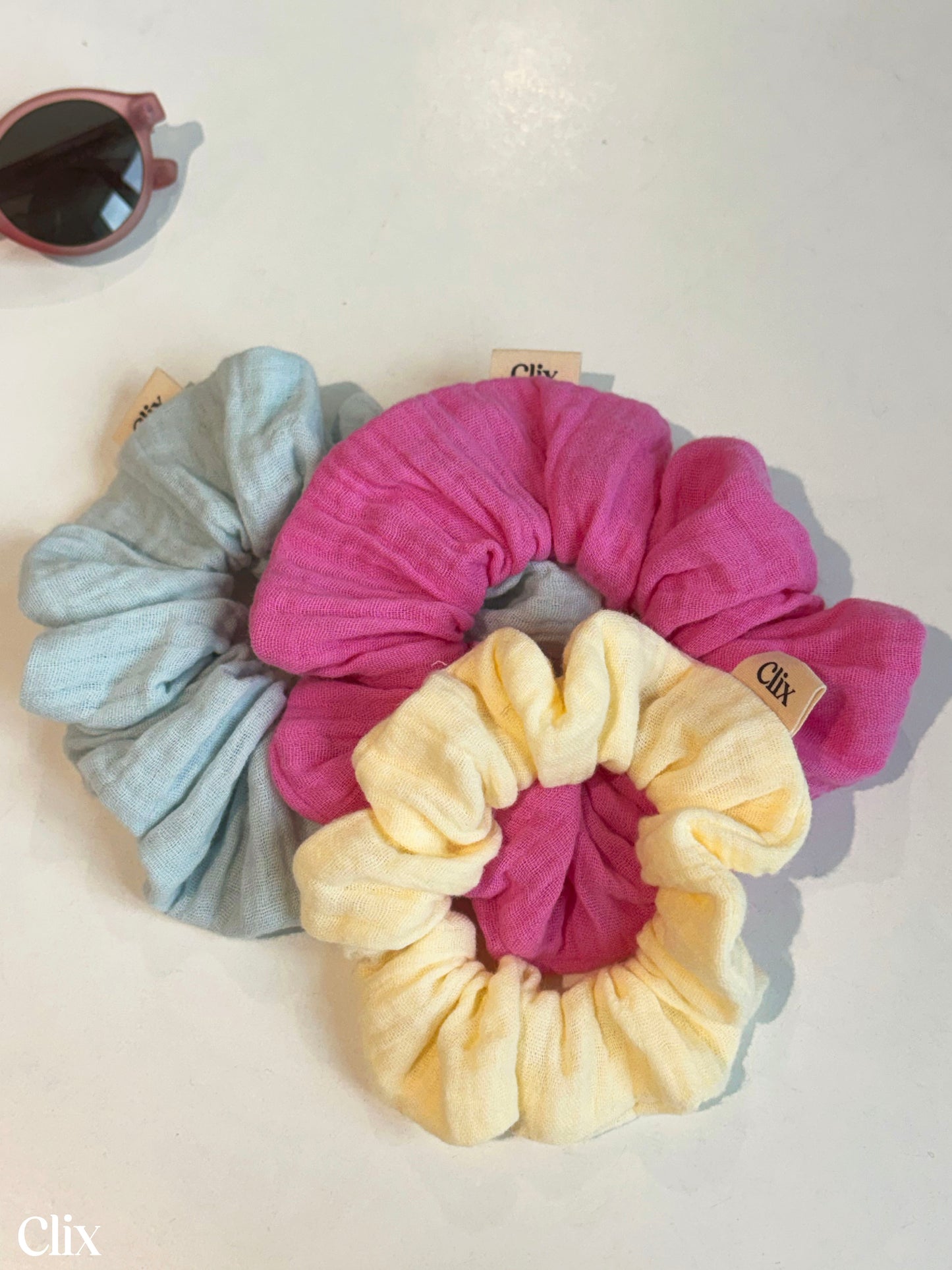 Chouchou - GAZE DE COTON ROSE BONBON