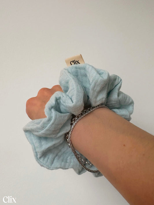 Chouchou - GAZE DE COTON BLEU CIEL