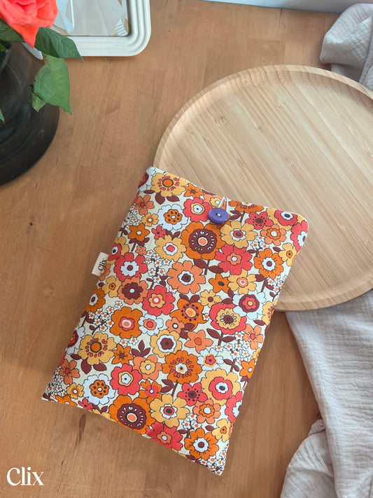 Housse de livre - FLEURS VINTAGE