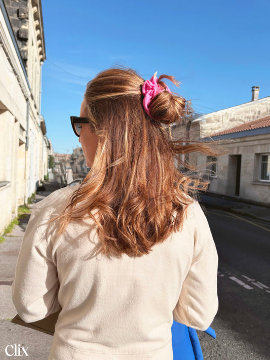 Chouchou - GAZE DE COTON ROSE BONBON