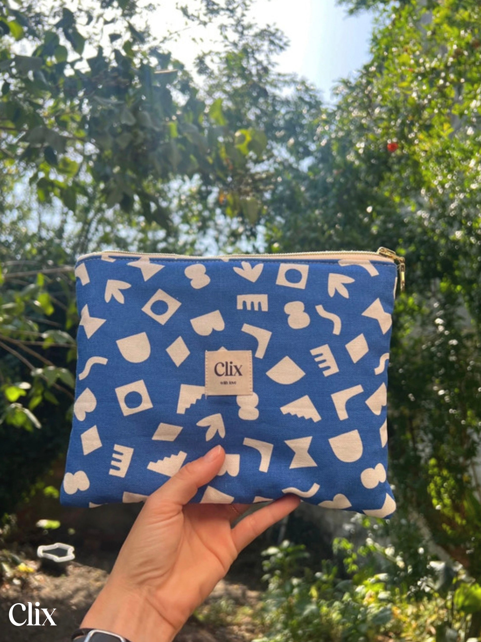 Clix - Trousse plate - géométrique 