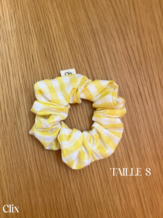 Clix - chouchou S - Vichy jaune 