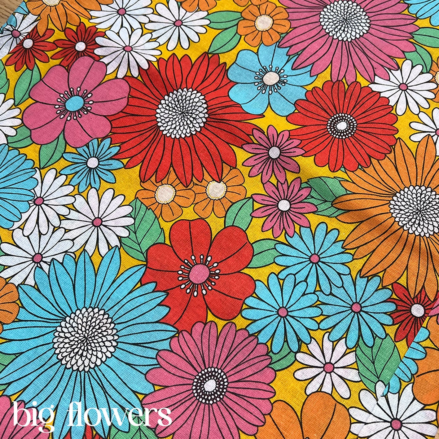 Clix - tissu - Big Flowers 
