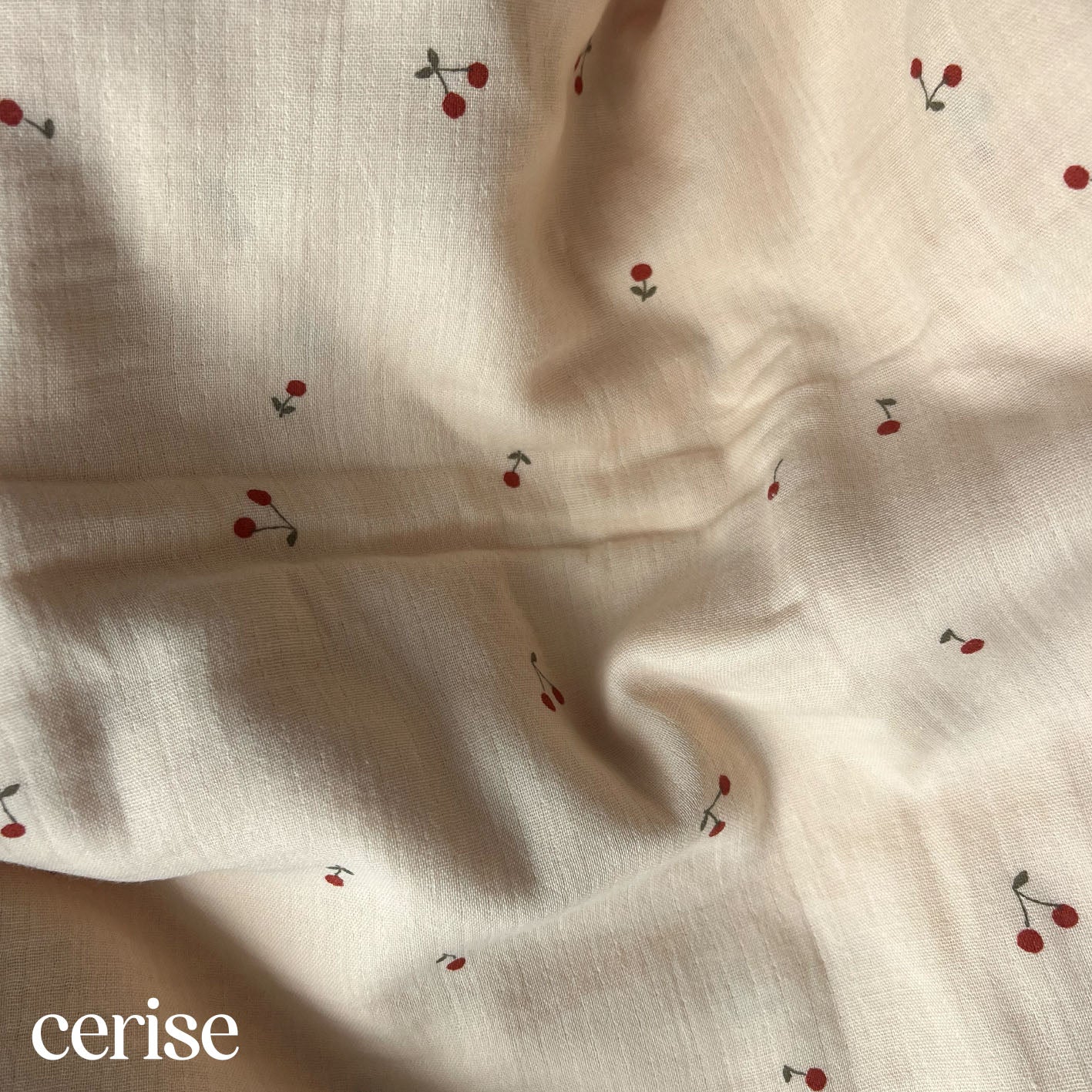 Clix - tissu - Cerises