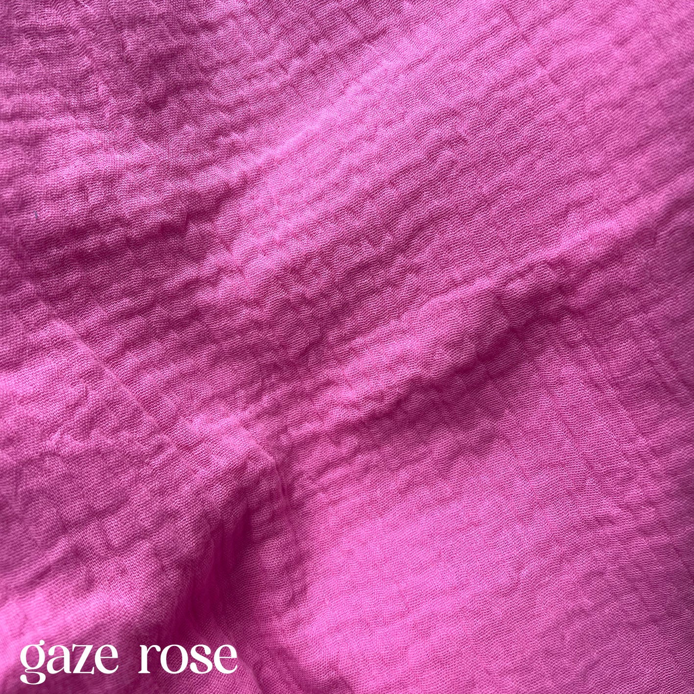 Clix - tissu - Gaze rose 