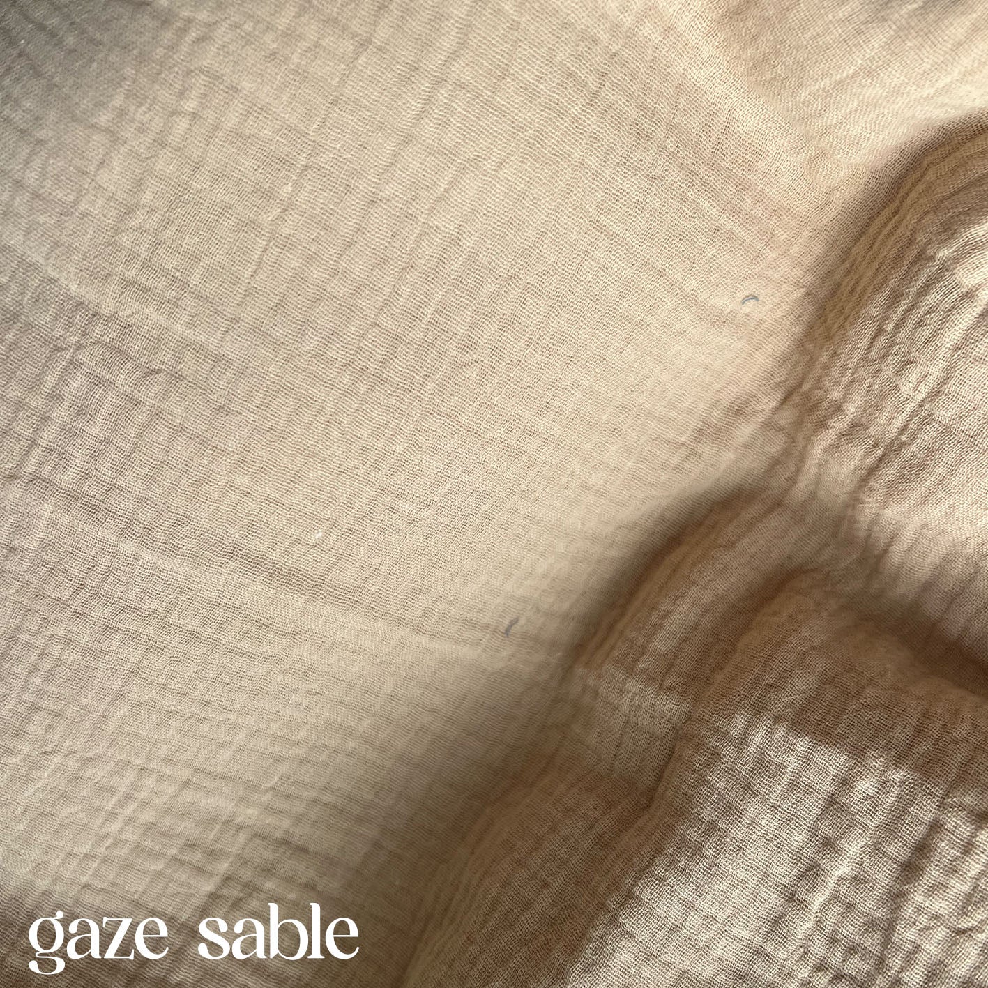 Clix - tissu - Gaze sable