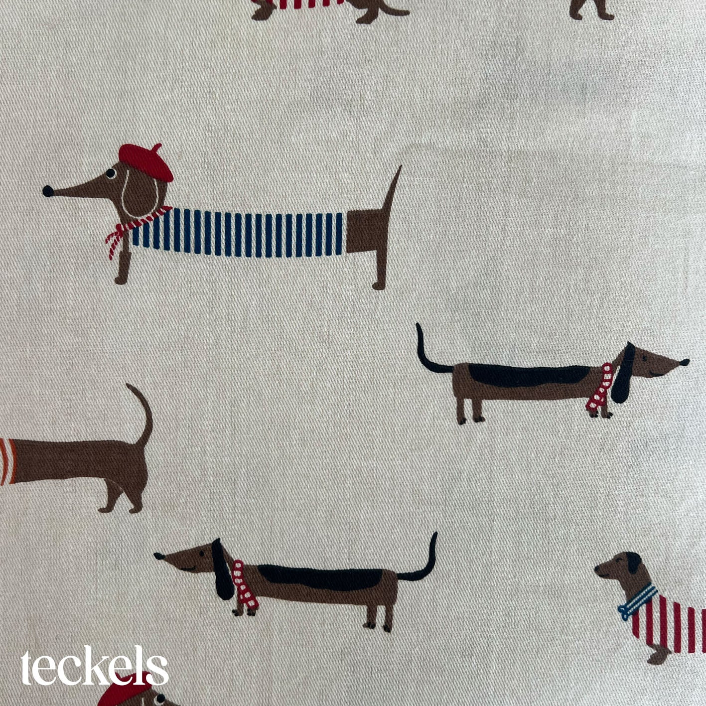 Clix - tissu - teckels 