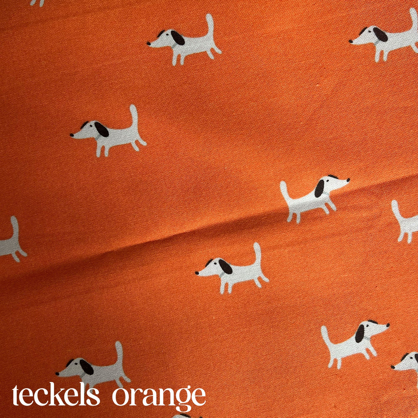 Clix - tissu - Teckels orange 
