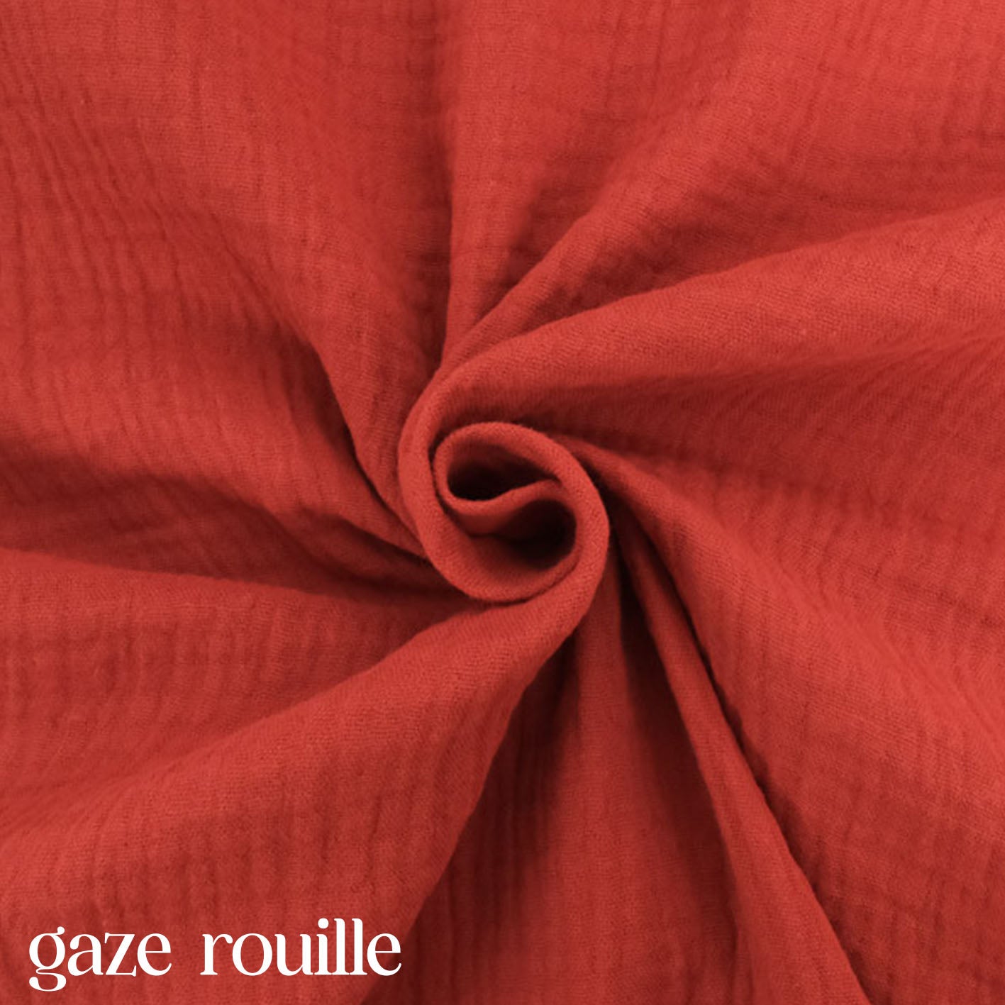 Clix - tissu - gaze rouille 