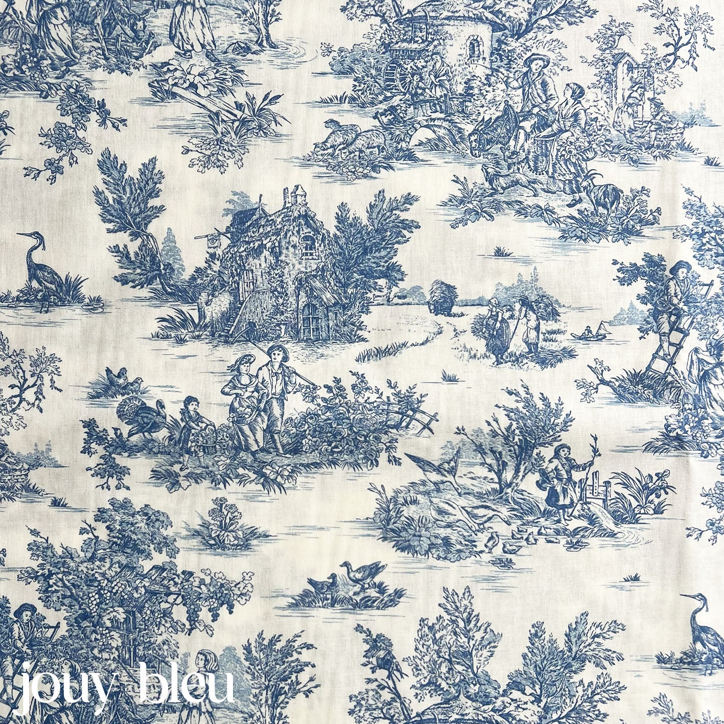 Clix - tissu - jouy bleu  
