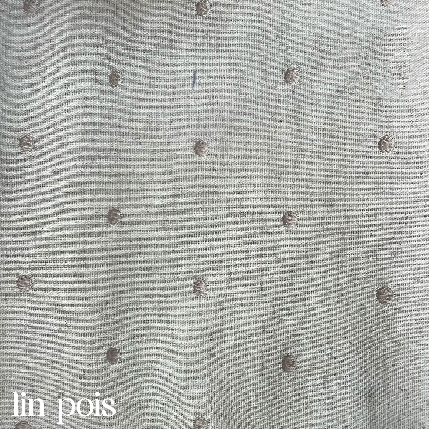 Clix - tissu - Lin pois 