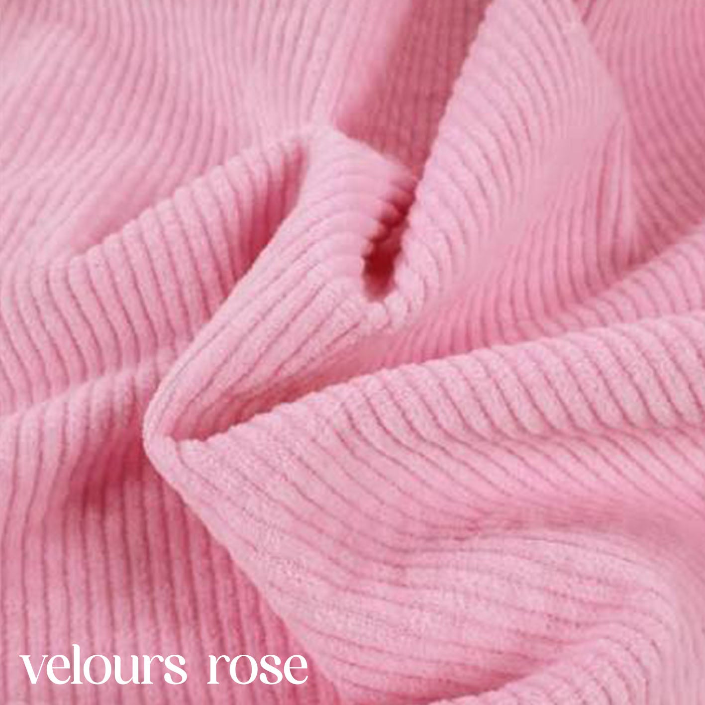 Clix - tissu - Velours rose